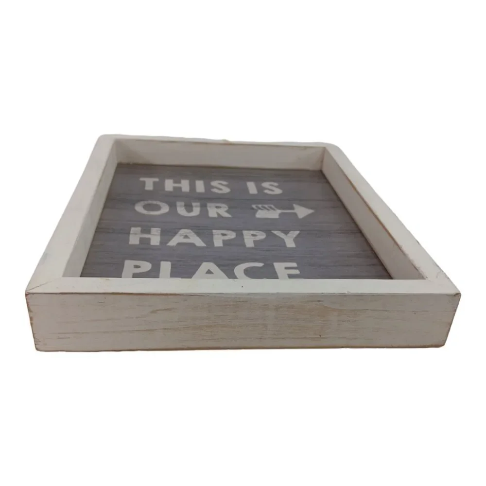 This Is Our Happy Place Wall Sign, Table Or Ledge Display-Home decor